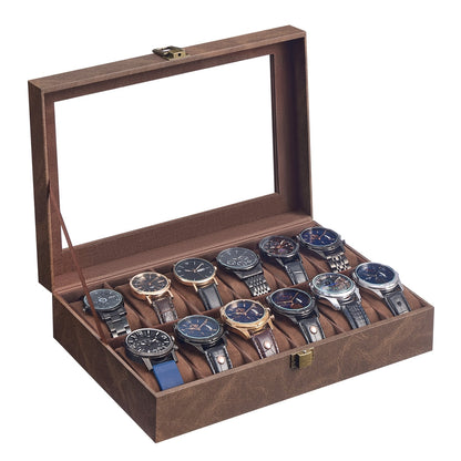 Black 12-Slot Watch Box - image 38