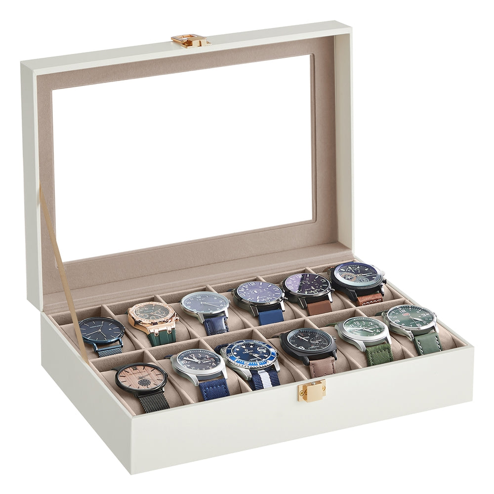 Black 12-Slot Watch Box - image 31