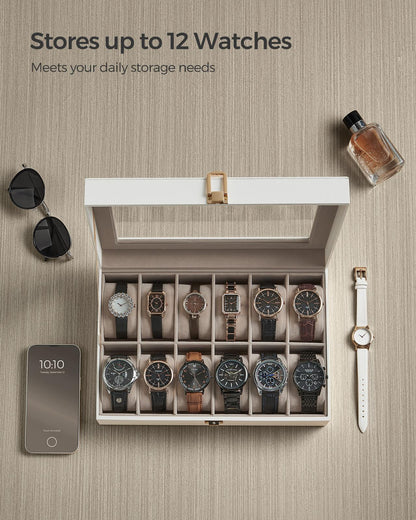 Black 12-Slot Watch Box - image 35