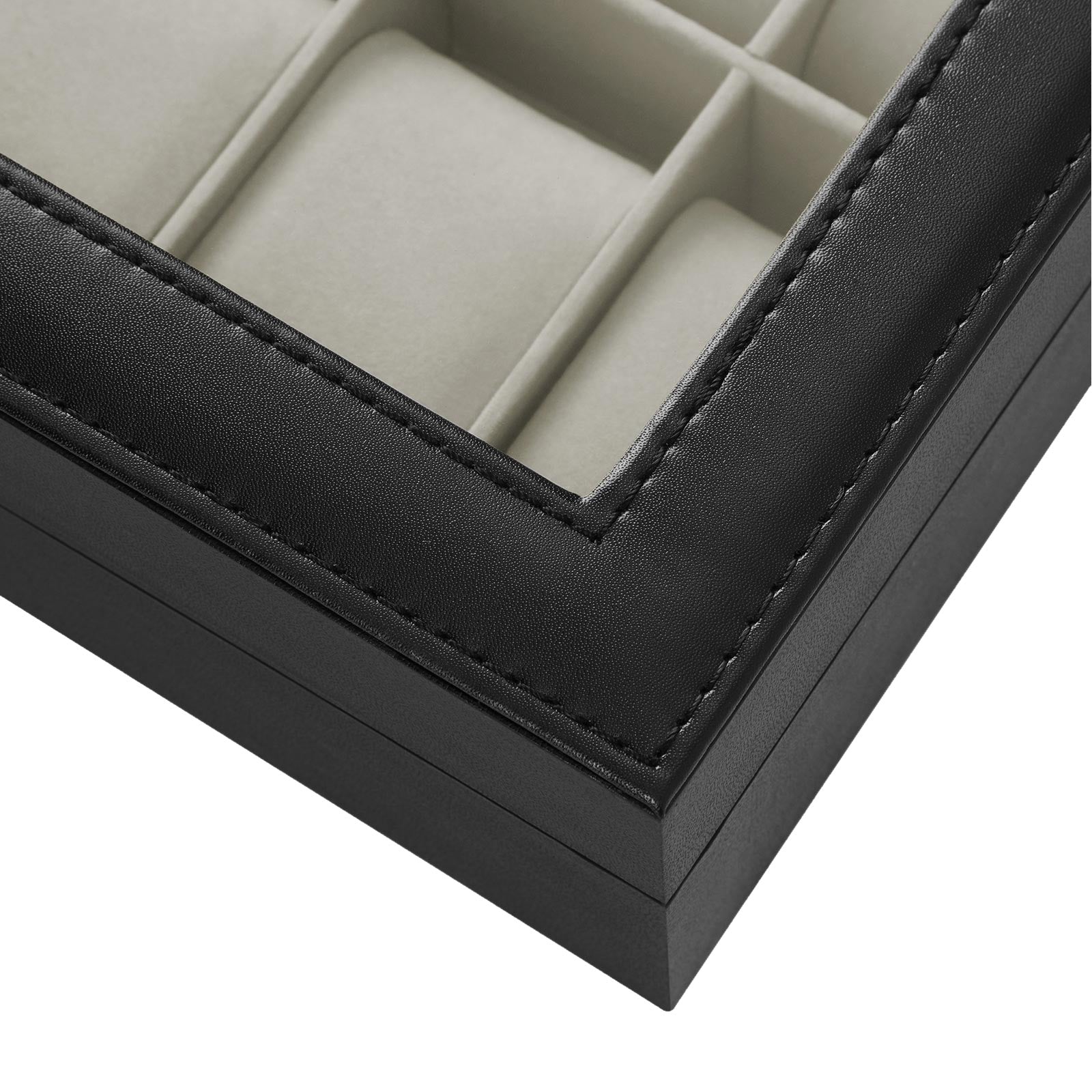 Black 12-Slot Watch Box - image 14