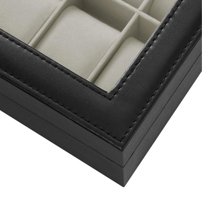 Black 12-Slot Watch Box - image 14