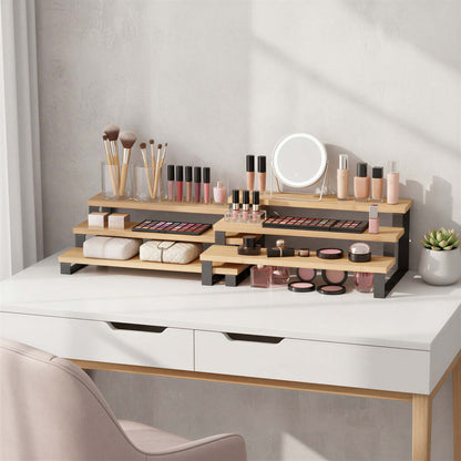 Spice Rack Set, 3 Tier Extendable Pantry Shelves - image 3