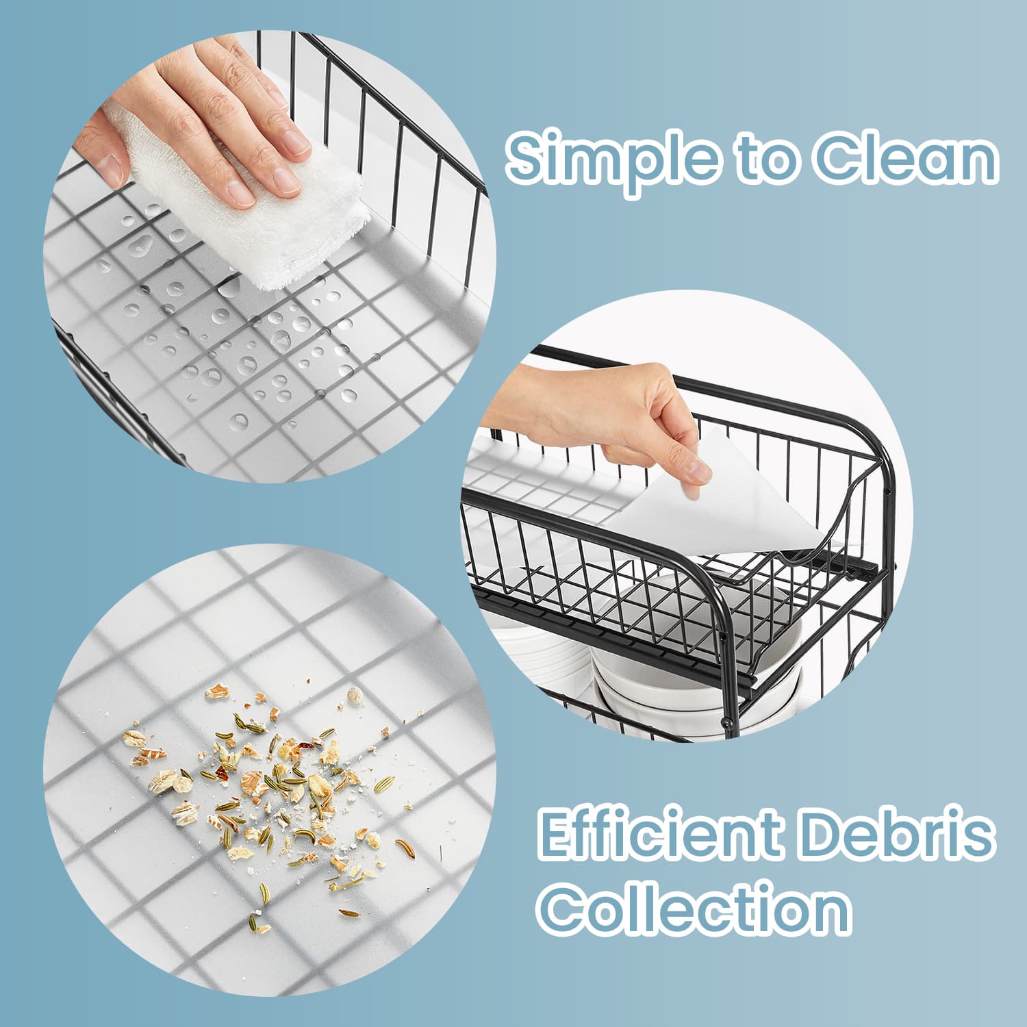 2-Tier Under Sink Organizer, Bathroom Kitchen Storage, 2 Sliding Baskets - image 16