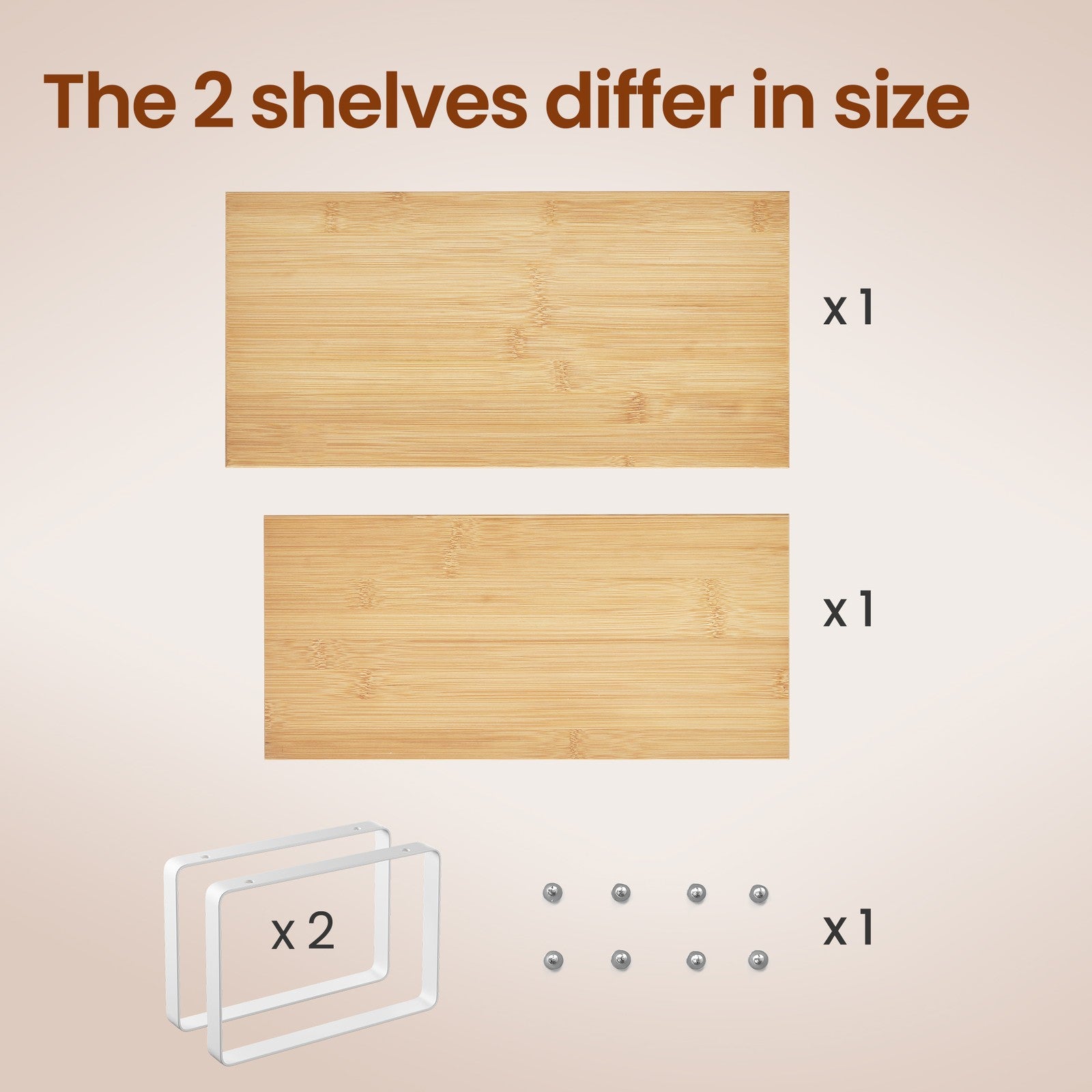 39.7 cm Cabinet Organizer Shelf, Set of 2 Kitchen Counter Shelves, Kitchen Storage - image 8