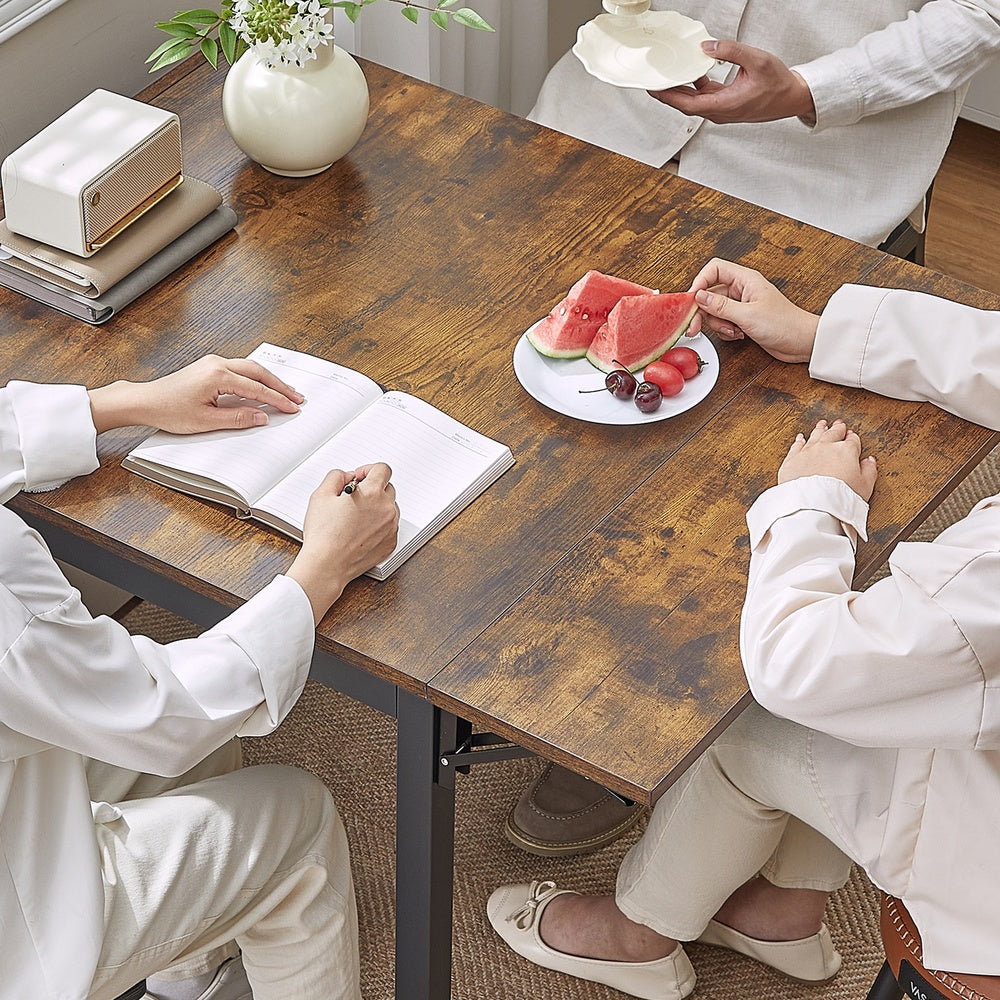 Folding Dining Table, Drop Leaf Extendable, for Small Spaces, Seats 2-4 People - image 6