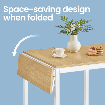 Folding Dining Table, Drop Leaf Extendable, for Small Spaces - image 3