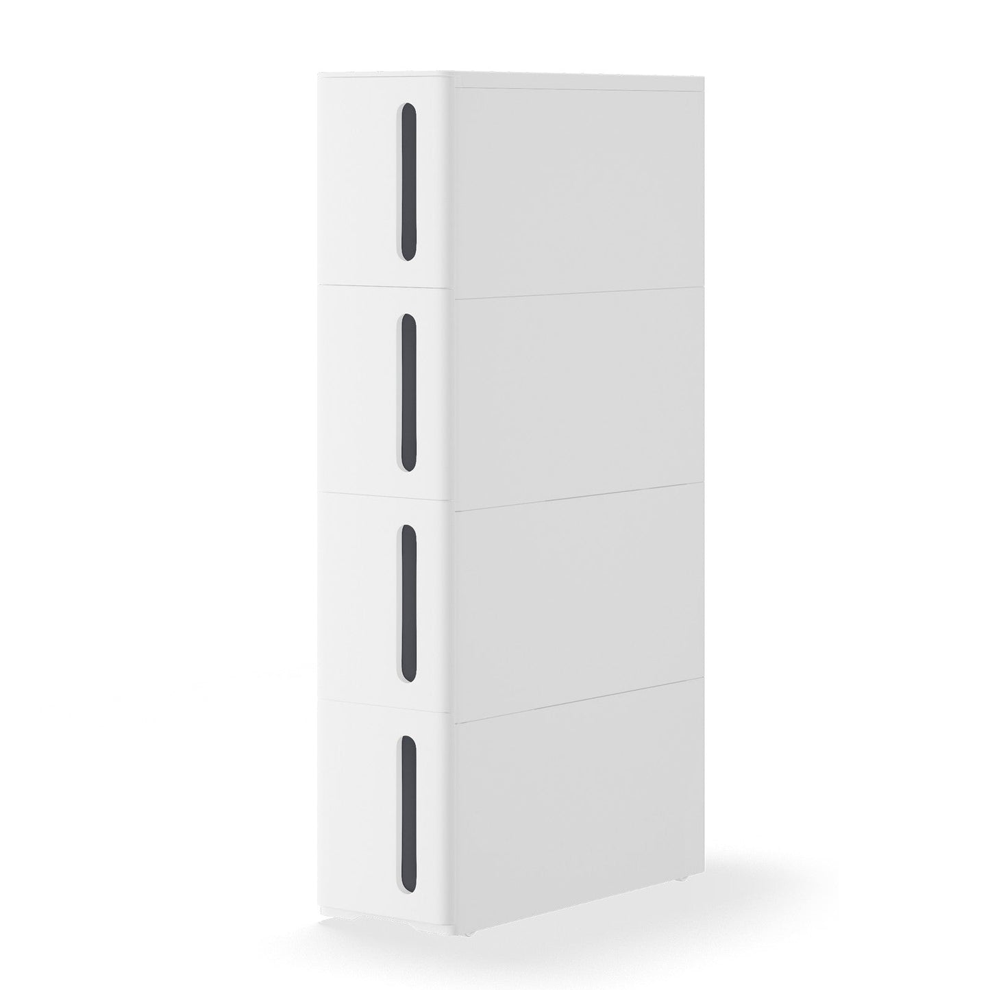 Narrow Trolley with 4 Drawers, Cabinet with Wheels for Kitchen Bathroom, 45 x 17 x 83 cm - image 1