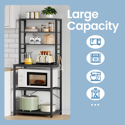 Industrial-Style Kitchen Storage Unit, 40 x 60 x 167 cm, Brown - image 45