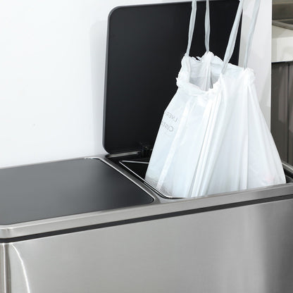 Drawstring Trash Bags, 180-Piece Heavy-Duty Pre-Separated Bin Liners, for Kitchen Waste, 8 Gallon, White - image 11
