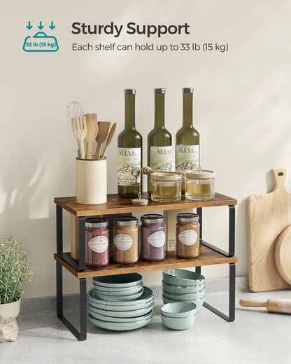 Set of 2 Cupboard Shelf Organisers - image 4