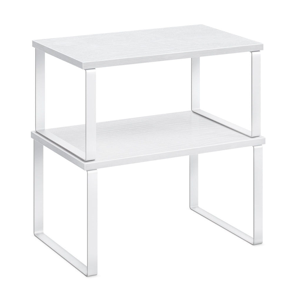 Set of 2 Cupboard Shelf Organisers Ink Black and Ebony Black - image 8