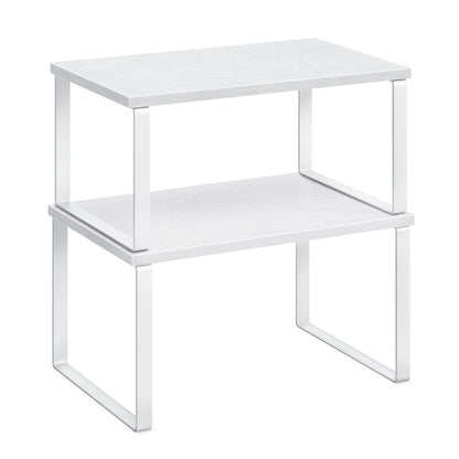 Set of 2 Cupboard Shelf Organisers Ink Black and Ebony Black - image 8