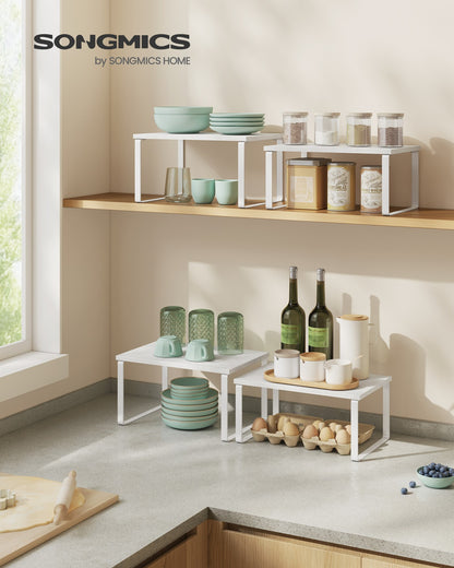Set of 2 Cupboard Shelf Organisers Ink Black and Ebony Black - image 9