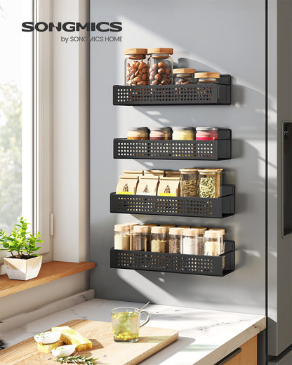 Magnetic spice racks set for kitchen appliances no drilling needed - image 2