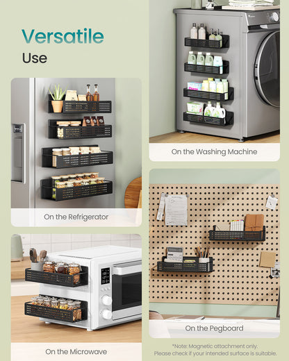 Magnetic spice racks set for kitchen appliances no drilling needed - image 5