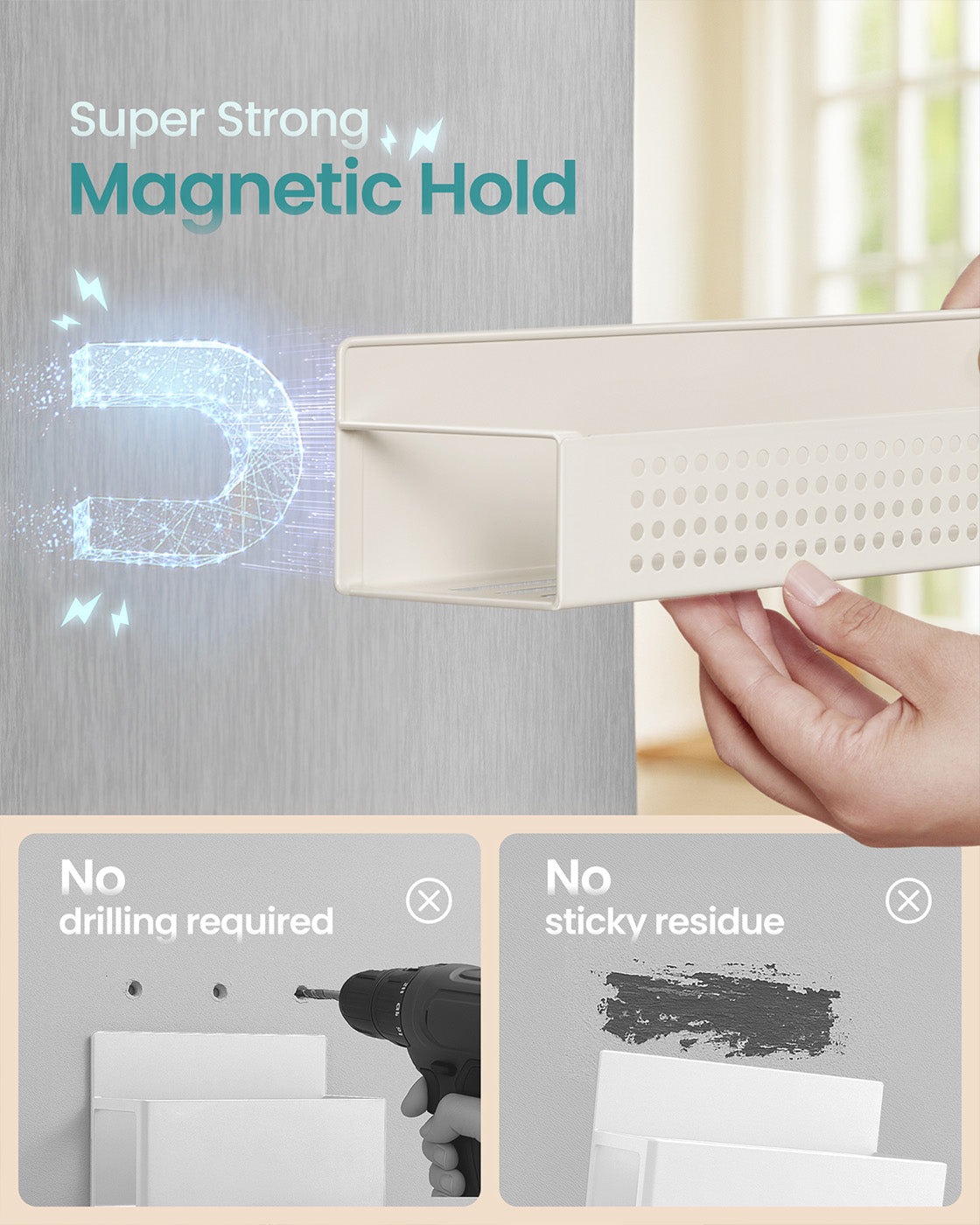 Magnetic spice racks set for kitchen appliances no drilling needed - image 10