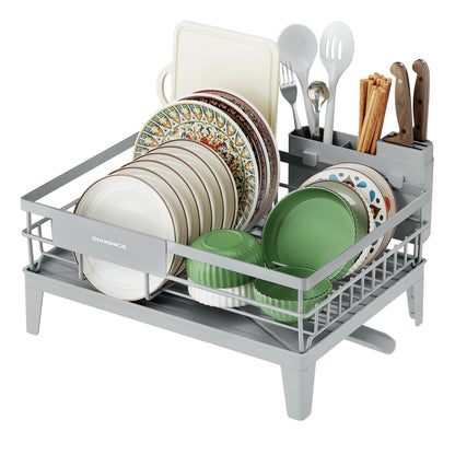 Dish Drying Rack 360° Rotatable and Extendable Spout Ink Black - image 10