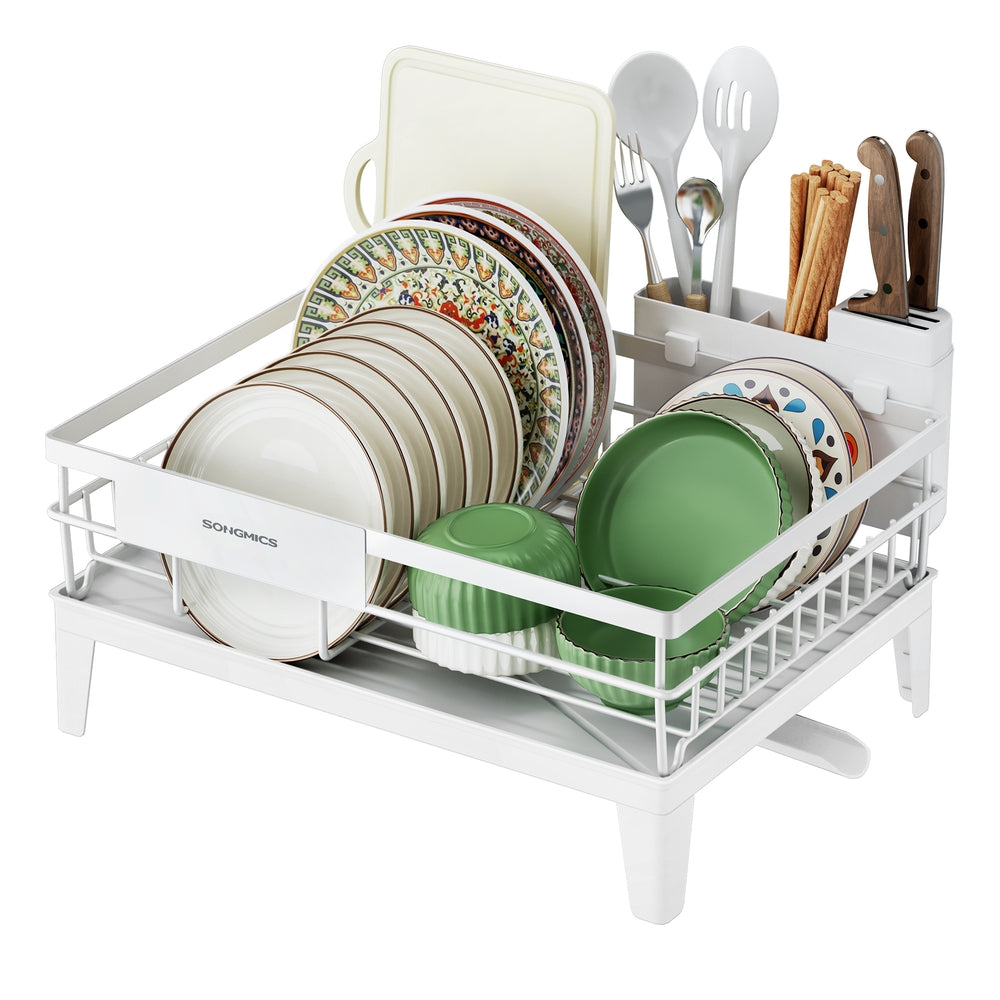 Dish Drying Rack 360° Rotatable and Extendable Spout Ink Black - image 26
