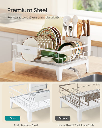 Dish Drying Rack 360° Rotatable and Extendable Spout Ink Black - image 28