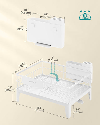 Dish Drying Rack 360° Rotatable and Extendable Spout Ink Black - image 31