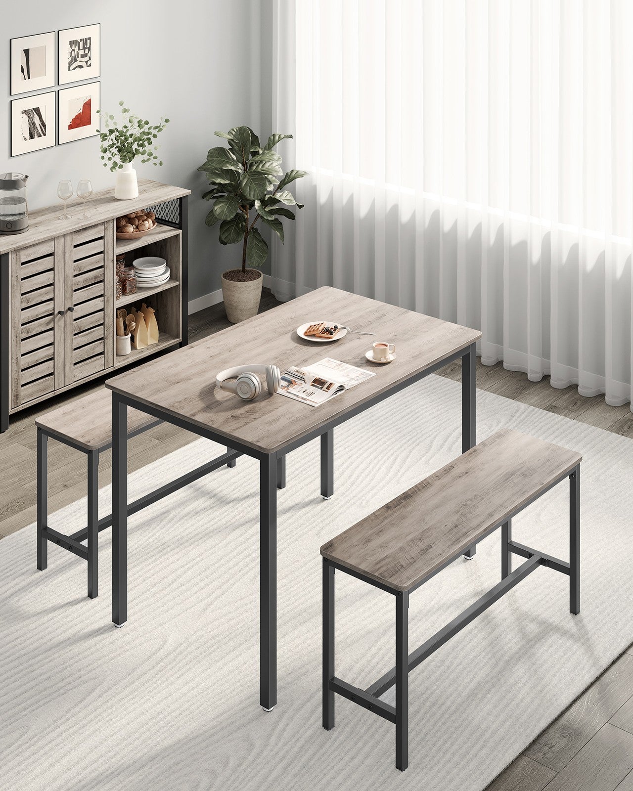 Dining Table with Benches - image 17