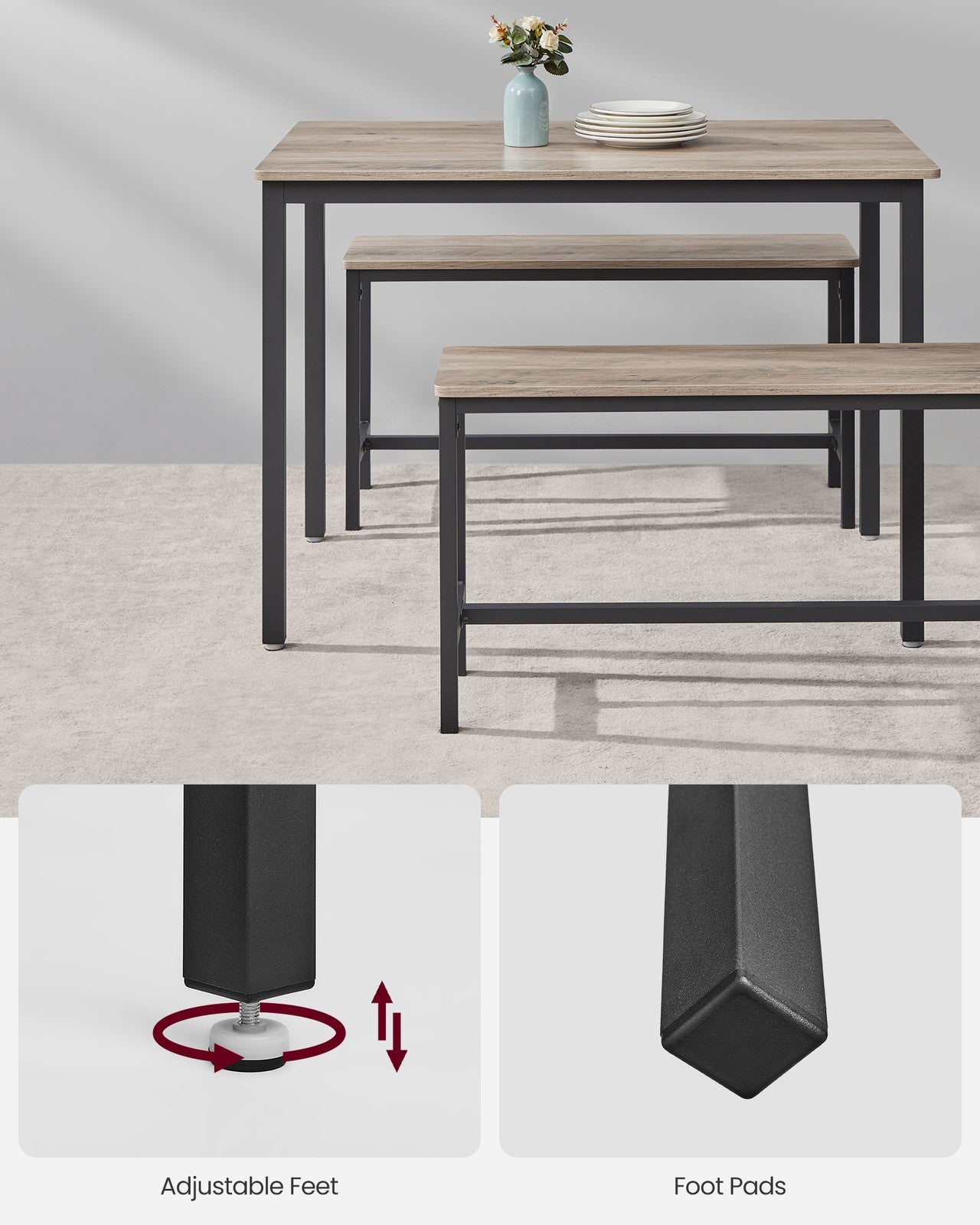 Dining Table with Benches - image 20