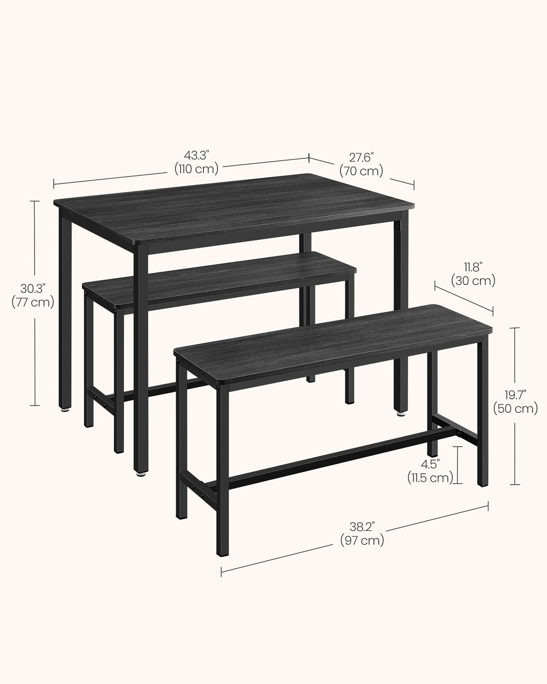 Dining Table with Benches - image 54
