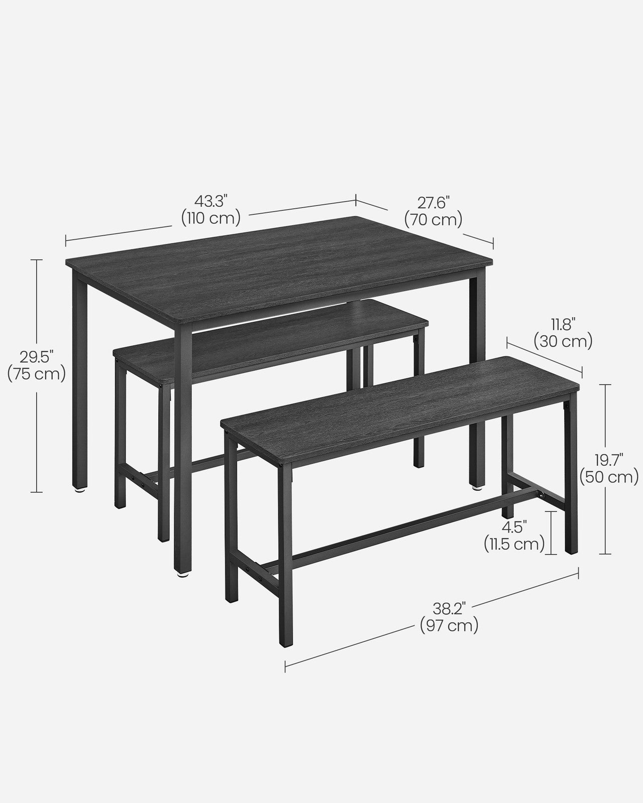 Dining Table with Benches - image 26