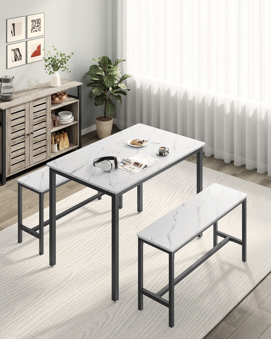 Dining Table with Benches - image 33
