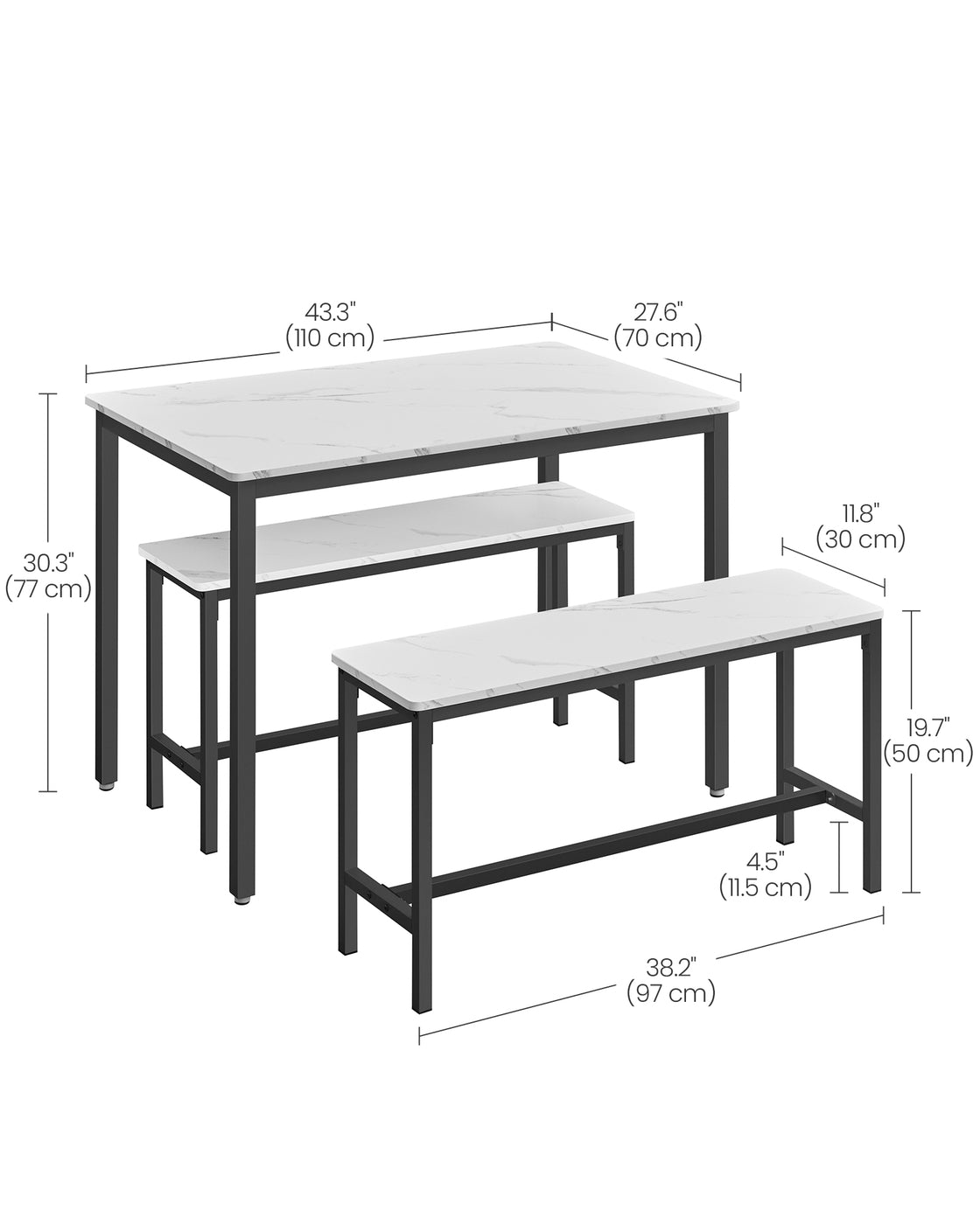 Dining Table with Benches - image 34