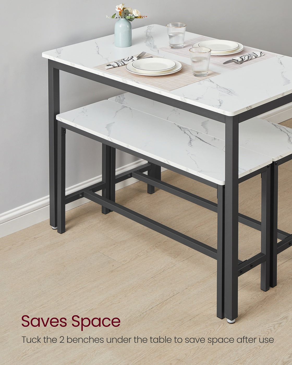 Dining Table with Benches - image 35