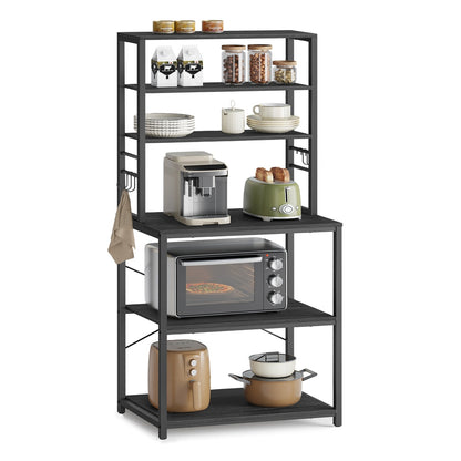 Kitchen Storage Rack with 6 Shelves and 6 Hooks - image 35