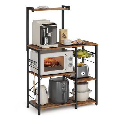 Microwave Oven Stand, Baker’s Rack, Kitchen Rack, Coffee Station