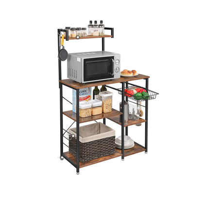 Microwave Oven Stand, Baker’s Rack, Kitchen Rack, Coffee Station