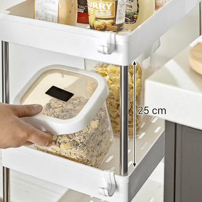 White Storage Trolley with 3 Baskets - image 5