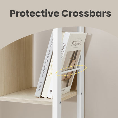 5-Tier Floating Corner Shelf, Wall Mounted Bookshelf - image 25