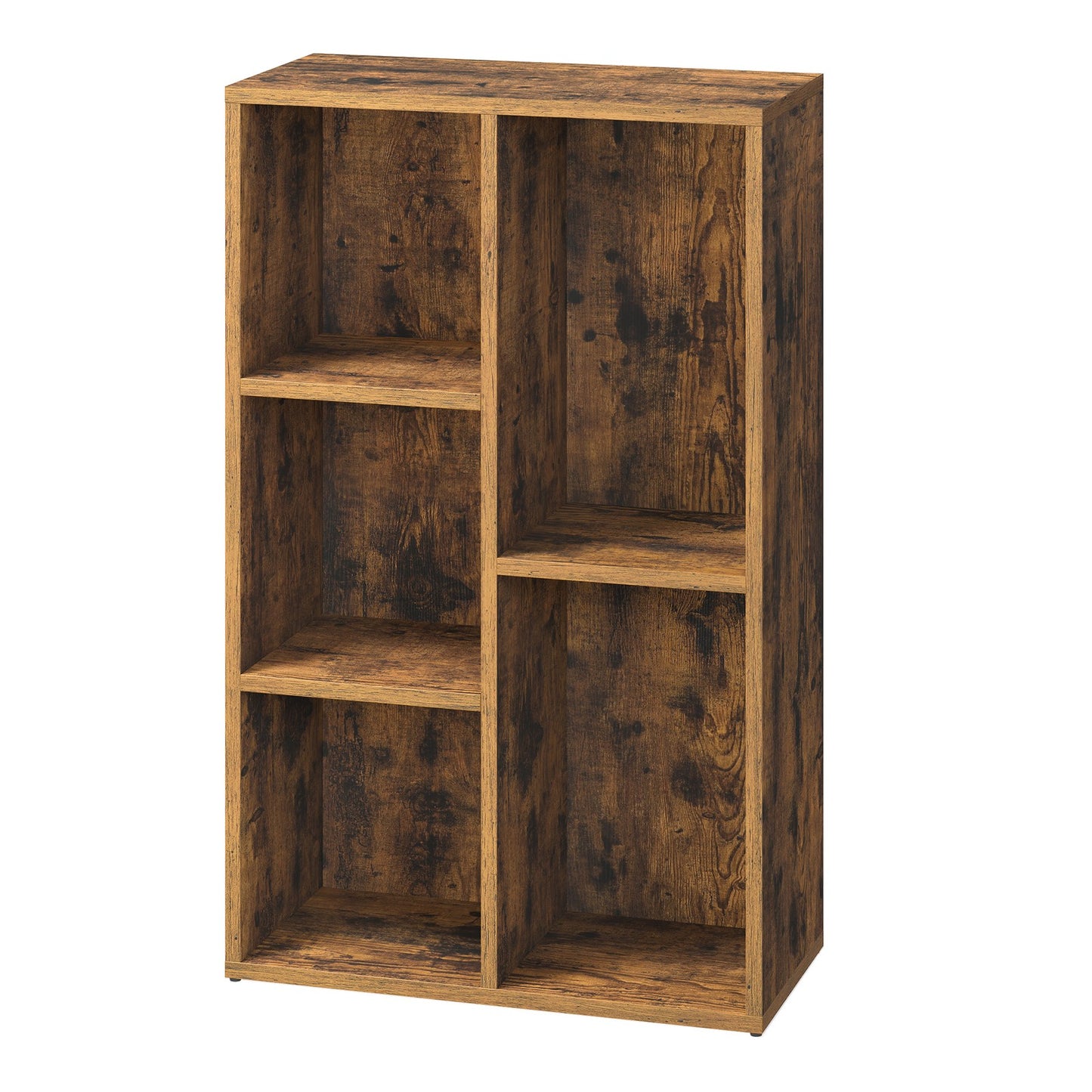 Kids Bookcase, Bookshelf with 5 Compartments, Storage Shelf - image 7