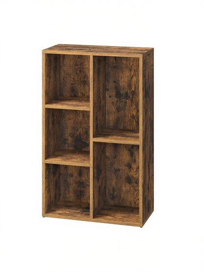 Kids Bookcase, Bookshelf with 5 Compartments, Storage Shelf - image 6