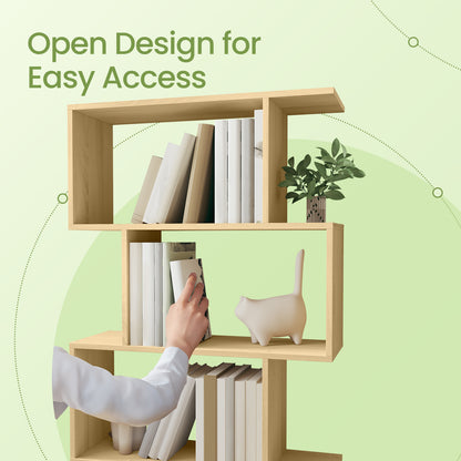 Bookshelf, 6-Tier Bookcase, Room Divider - image 4