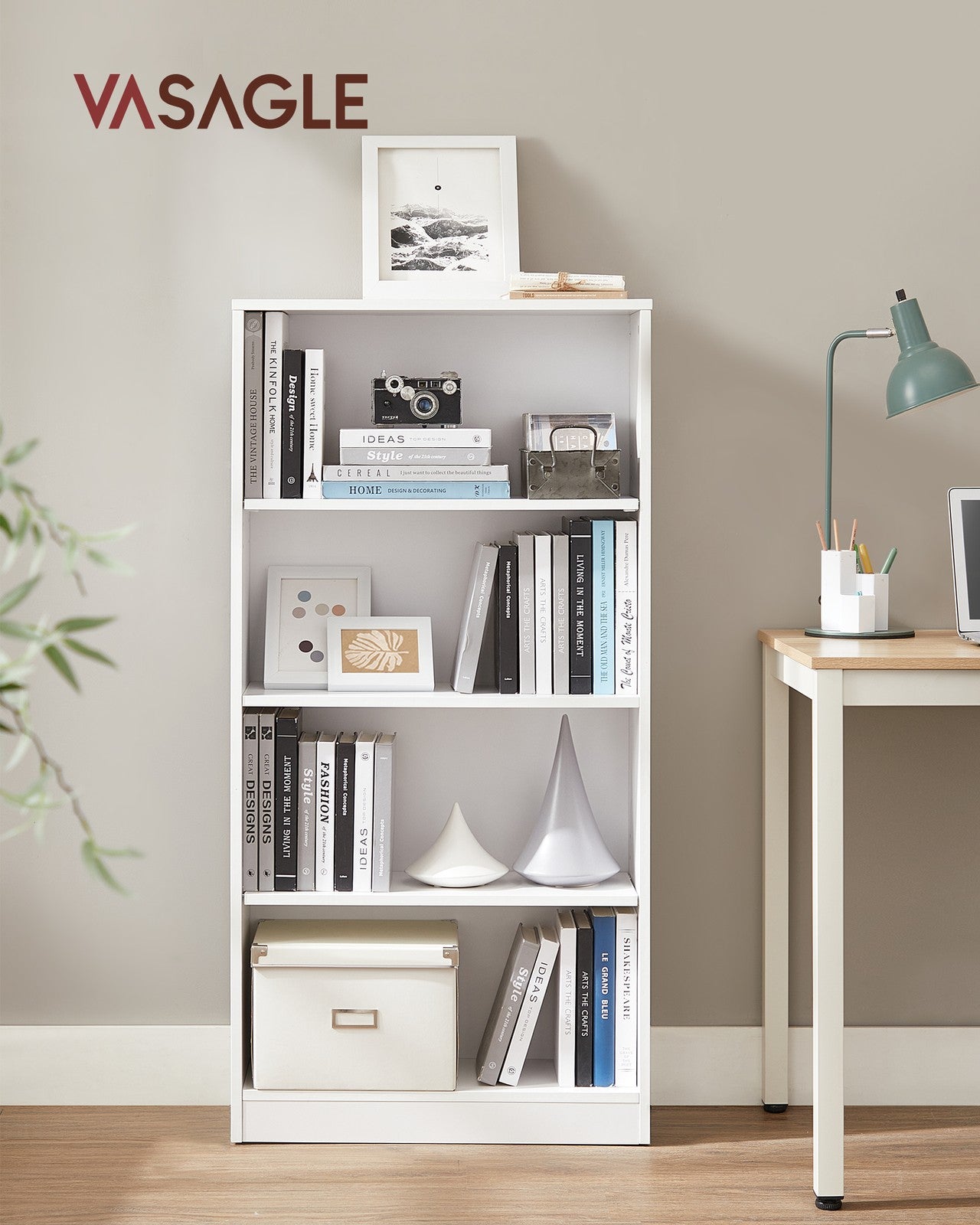 Bookshelf with 6 Shelves, Bookcase, for Home Office - image 49