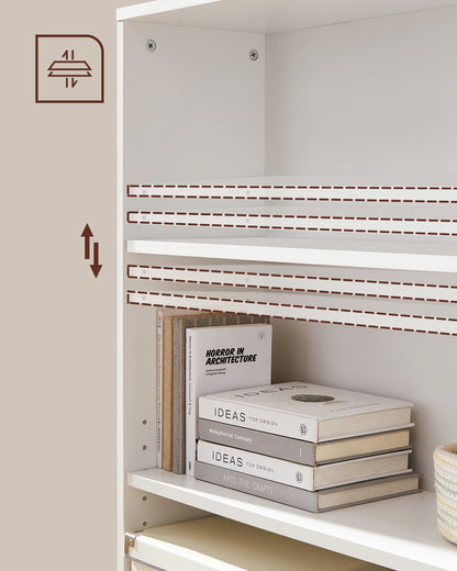 Bookshelf with 6 Shelves, Bookcase, for Home Office - image 51
