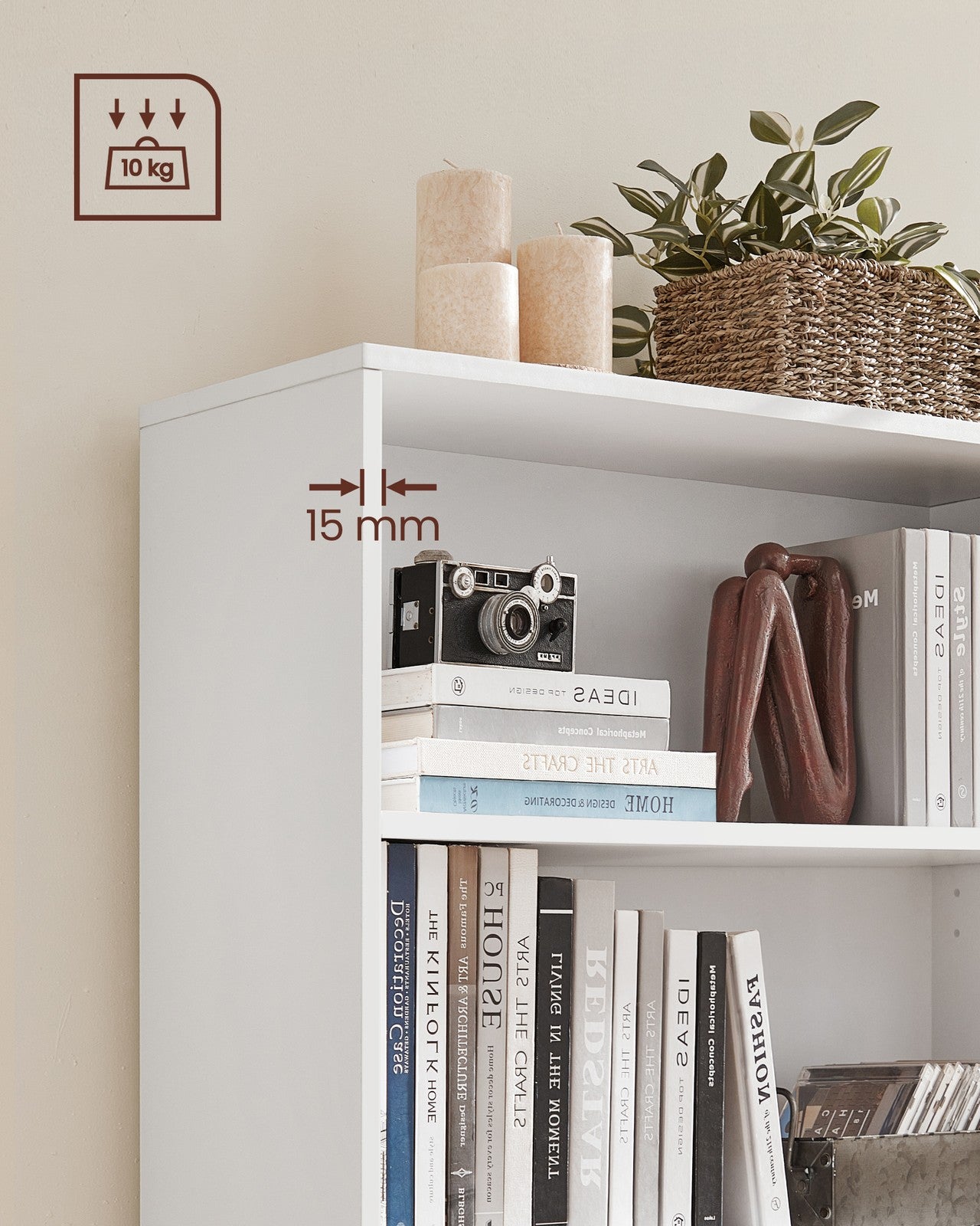 Bookshelf with 6 Shelves, Bookcase, for Home Office - image 52