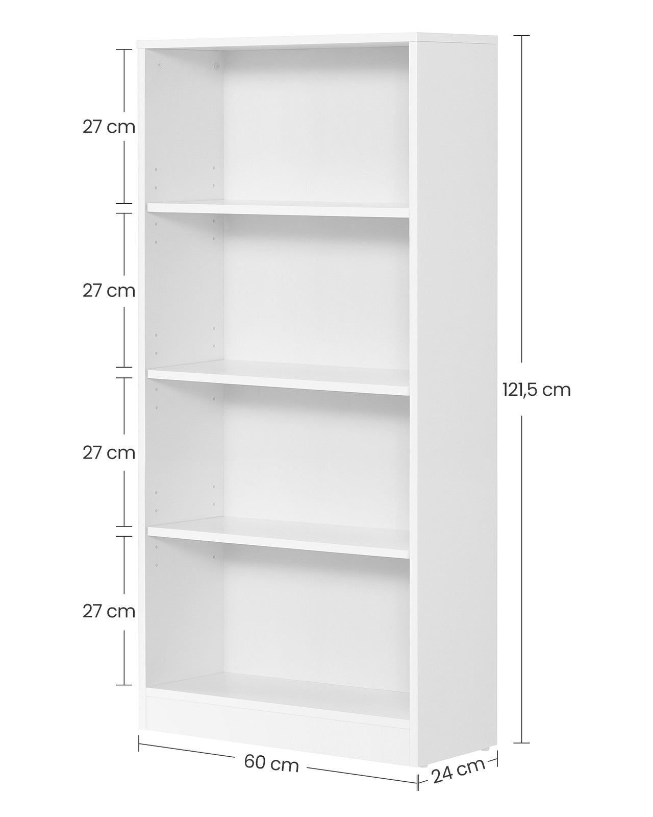 Bookshelf with 6 Shelves, Bookcase, for Home Office - image 54