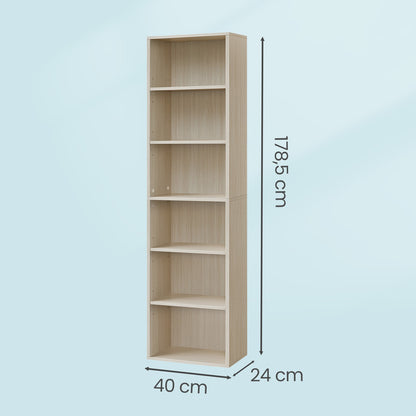 Bookshelf with 6 Shelves, Bookcase, for Home Office - image 41