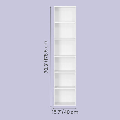 Bookshelf with 6 Shelves, Bookcase, for Home Office - image 4