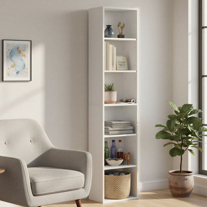 Bookshelf with 6 Shelves, Bookcase, for Home Office - image 5