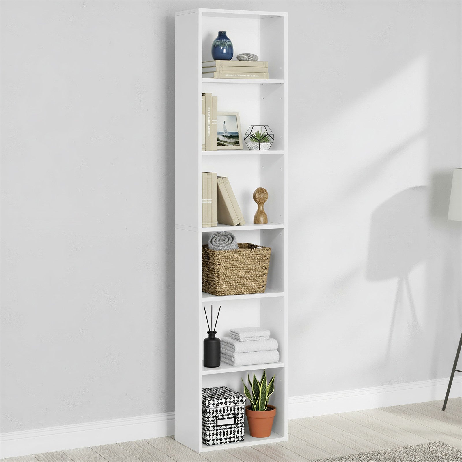 Bookshelf with 6 Shelves, Bookcase, for Home Office - image 6