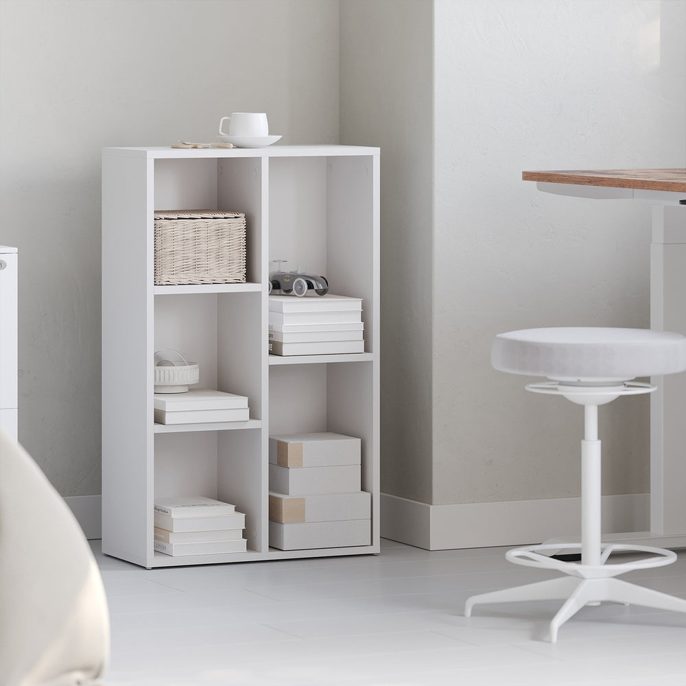 Kids Bookcase, Bookshelf with 5 Compartments, Storage Shelf - image 2