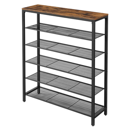 6-Tier Shoe Rack, Shoe Organizer for Closet - image 3