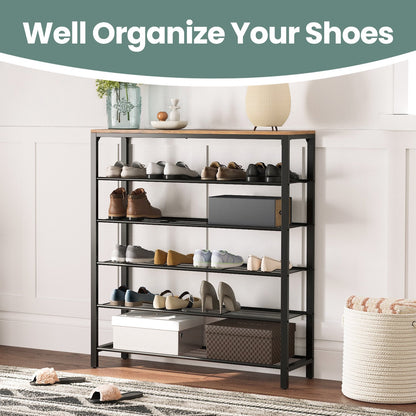 6-Tier Shoe Rack, Shoe Organizer for Closet - image 4